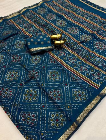 Vastrangan bandhani print surat ki saree price